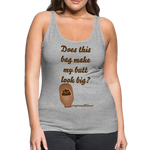 OSTOMY BAG POOP EMOJI Premium Tank Top (Adult) - heather gray