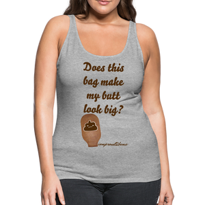 OSTOMY BAG POOP EMOJI Premium Tank Top (Adult) - heather gray