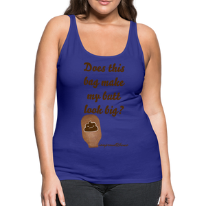 OSTOMY BAG POOP EMOJI Premium Tank Top (Adult) - royal blue