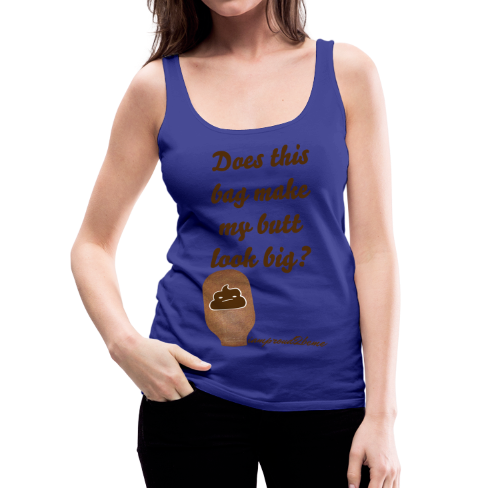 OSTOMY BAG POOP EMOJI Premium Tank Top (Adult) - royal blue