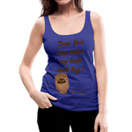 OSTOMY BAG POOP EMOJI Premium Tank Top (Adult) - royal blue