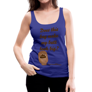 OSTOMY BAG POOP EMOJI Premium Tank Top (Adult) - royal blue