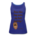 OSTOMY BAG POOP EMOJI Premium Tank Top (Adult) - royal blue