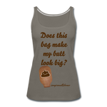 OSTOMY BAG POOP EMOJI Premium Tank Top (Adult) - asphalt gray