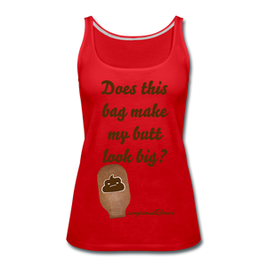 OSTOMY BAG POOP EMOJI Premium Tank Top (Adult) - red