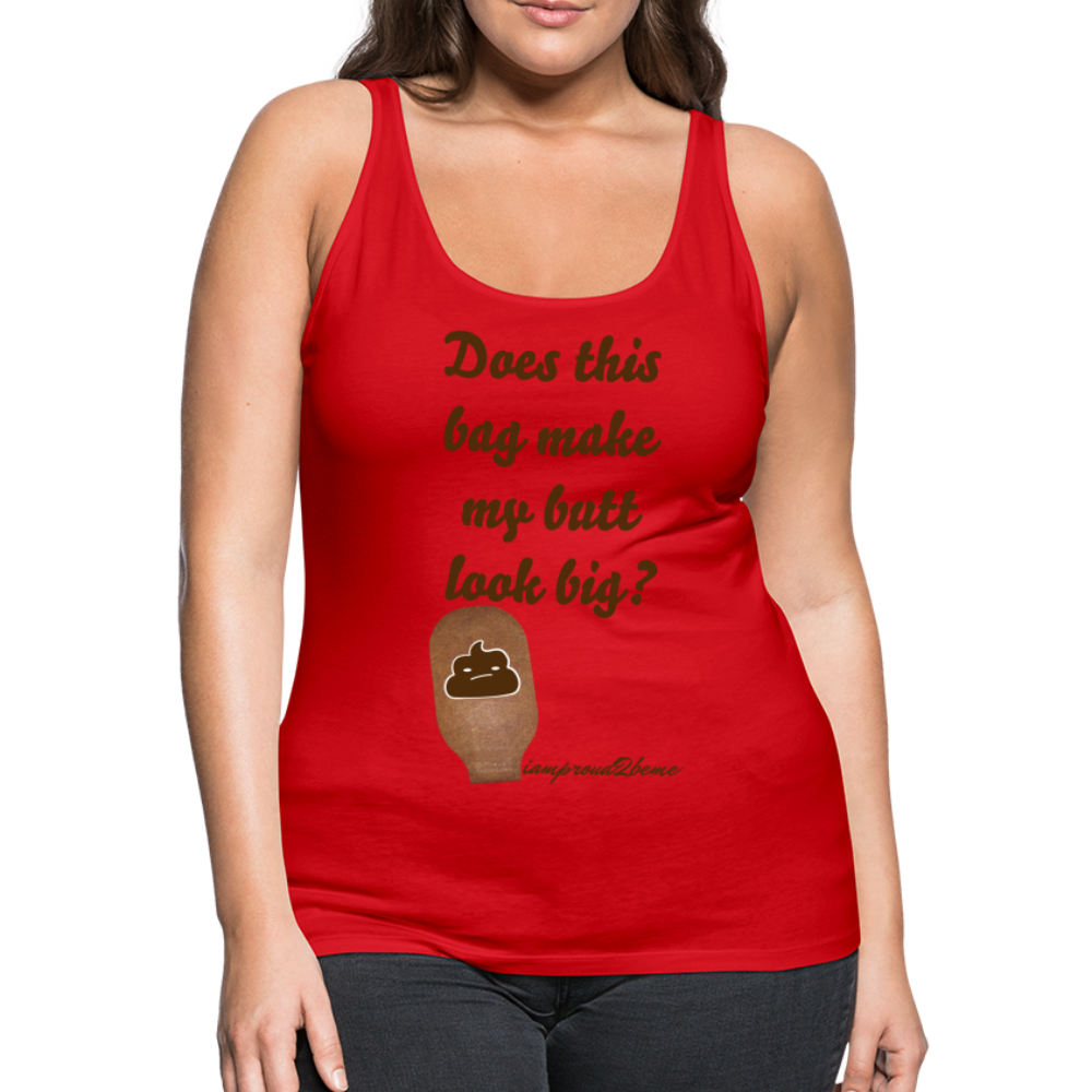 OSTOMY BAG POOP EMOJI Premium Tank Top (Adult) - red
