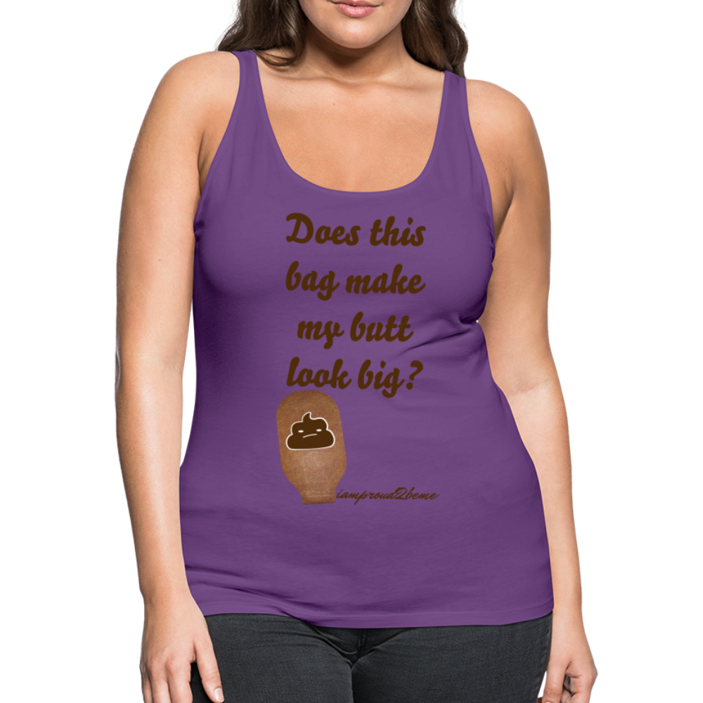 OSTOMY BAG POOP EMOJI Premium Tank Top (Adult) - purple