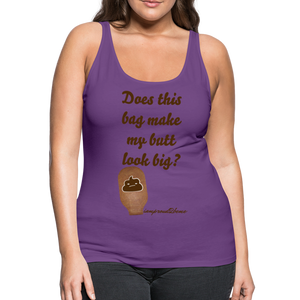 OSTOMY BAG POOP EMOJI Premium Tank Top (Adult) - purple