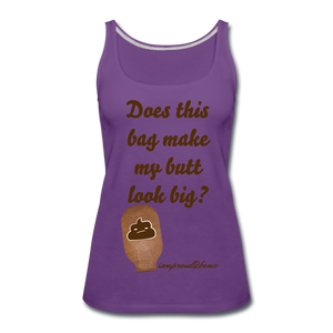 OSTOMY BAG POOP EMOJI Premium Tank Top (Adult) - purple