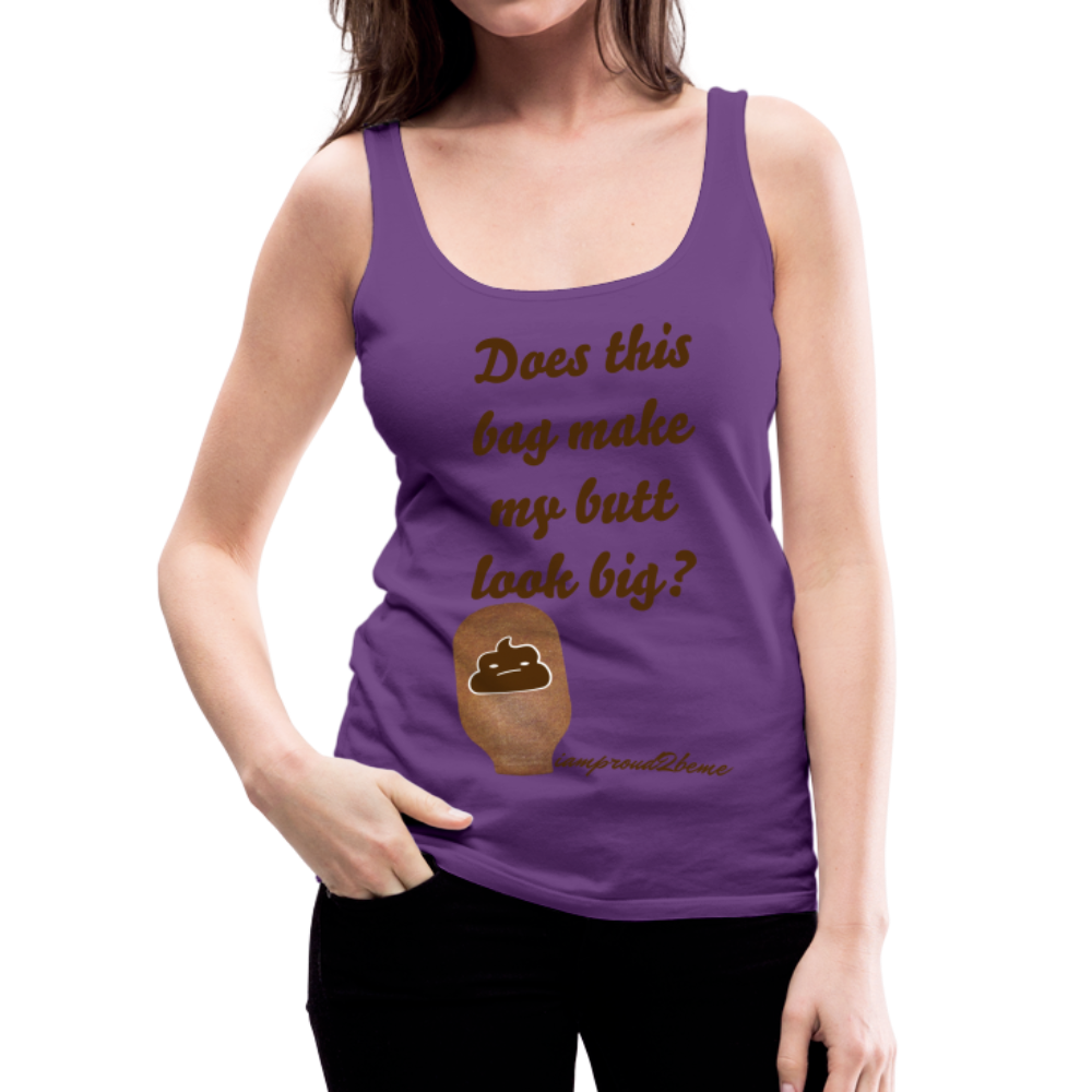 OSTOMY BAG POOP EMOJI Premium Tank Top (Adult) - purple
