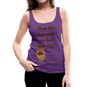 OSTOMY BAG POOP EMOJI Premium Tank Top (Adult) - purple