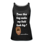 OSTOMY BAG POOP EMOJI Premium Tank Top (Adult) - black