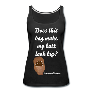 OSTOMY BAG POOP EMOJI Premium Tank Top (Adult) - black