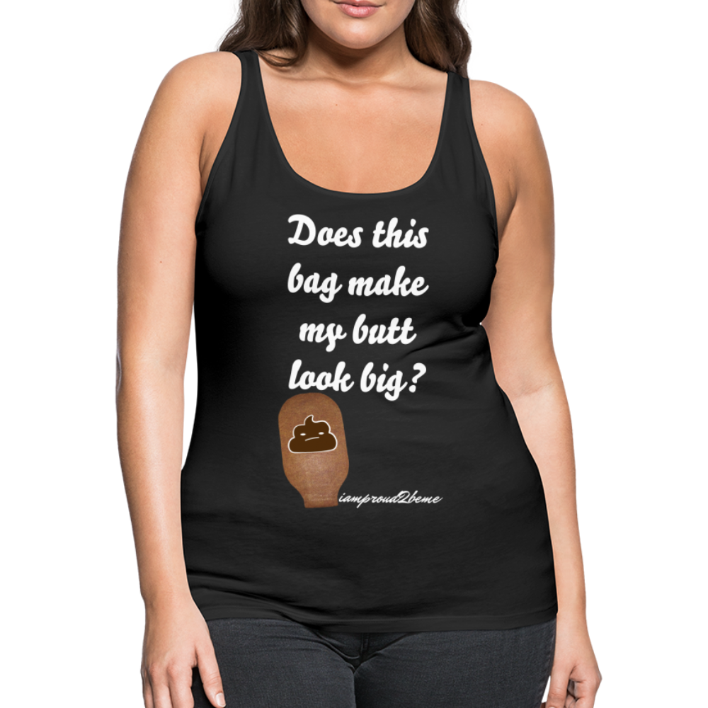 OSTOMY BAG POOP EMOJI Premium Tank Top (Adult) - black