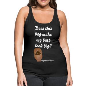 OSTOMY BAG POOP EMOJI Premium Tank Top (Adult) - black