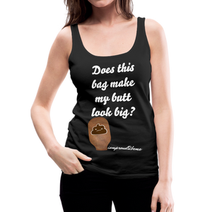 OSTOMY BAG POOP EMOJI Premium Tank Top (Adult) - black