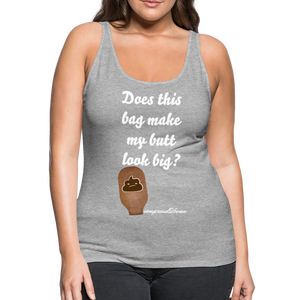 OSTOMY BAG POOP EMOJI Premium Tank Top (Adult) - heather gray