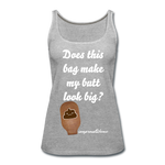 OSTOMY BAG POOP EMOJI Premium Tank Top (Adult) - heather gray