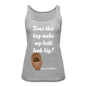 OSTOMY BAG POOP EMOJI Premium Tank Top (Adult) - heather gray