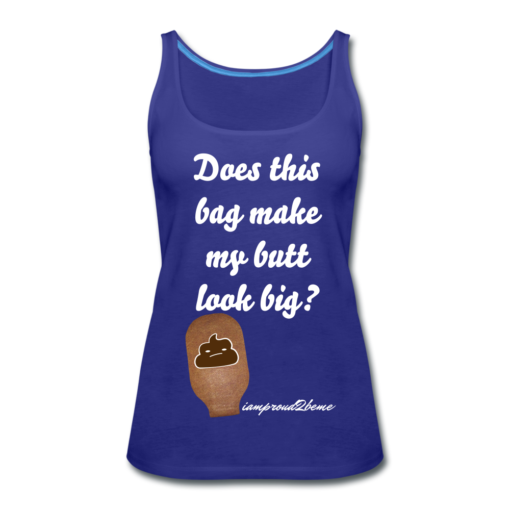 OSTOMY BAG POOP EMOJI Premium Tank Top (Adult) - royal blue