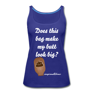 OSTOMY BAG POOP EMOJI Premium Tank Top (Adult) - royal blue