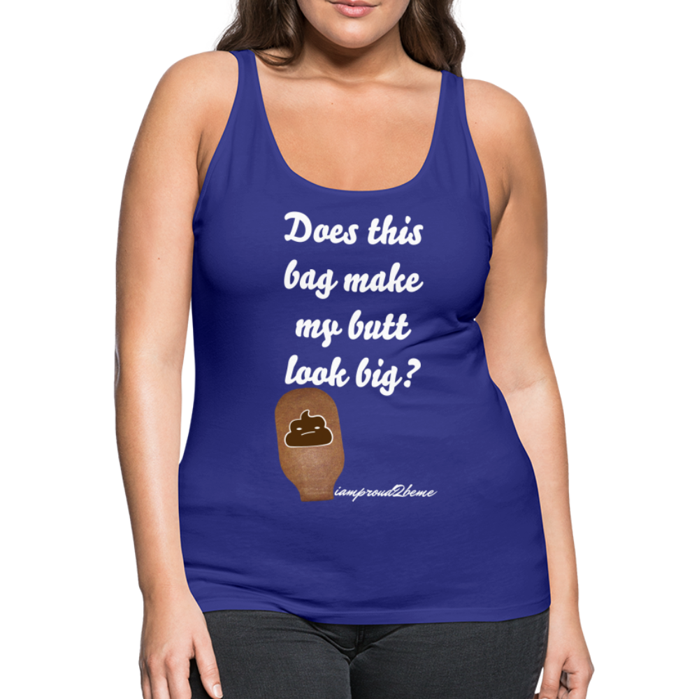 OSTOMY BAG POOP EMOJI Premium Tank Top (Adult) - royal blue