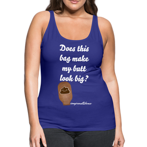 OSTOMY BAG POOP EMOJI Premium Tank Top (Adult) - royal blue