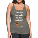 OSTOMY BAG POOP EMOJI Premium Tank Top (Adult) - asphalt gray