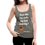 OSTOMY BAG POOP EMOJI Premium Tank Top (Adult) - asphalt gray