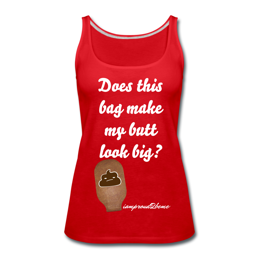 OSTOMY BAG POOP EMOJI Premium Tank Top (Adult) - red