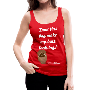 OSTOMY BAG POOP EMOJI Premium Tank Top (Adult) - red