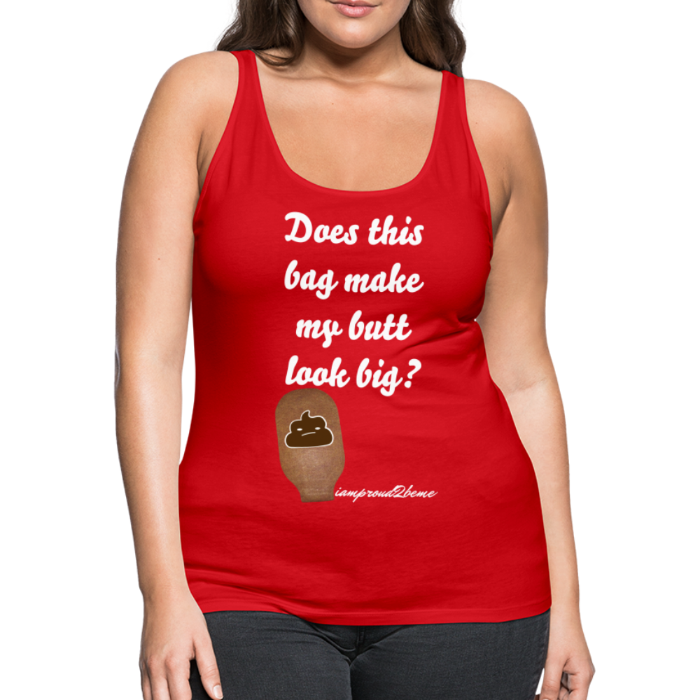 OSTOMY BAG POOP EMOJI Premium Tank Top (Adult) - red