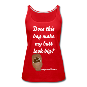 OSTOMY BAG POOP EMOJI Premium Tank Top (Adult) - red