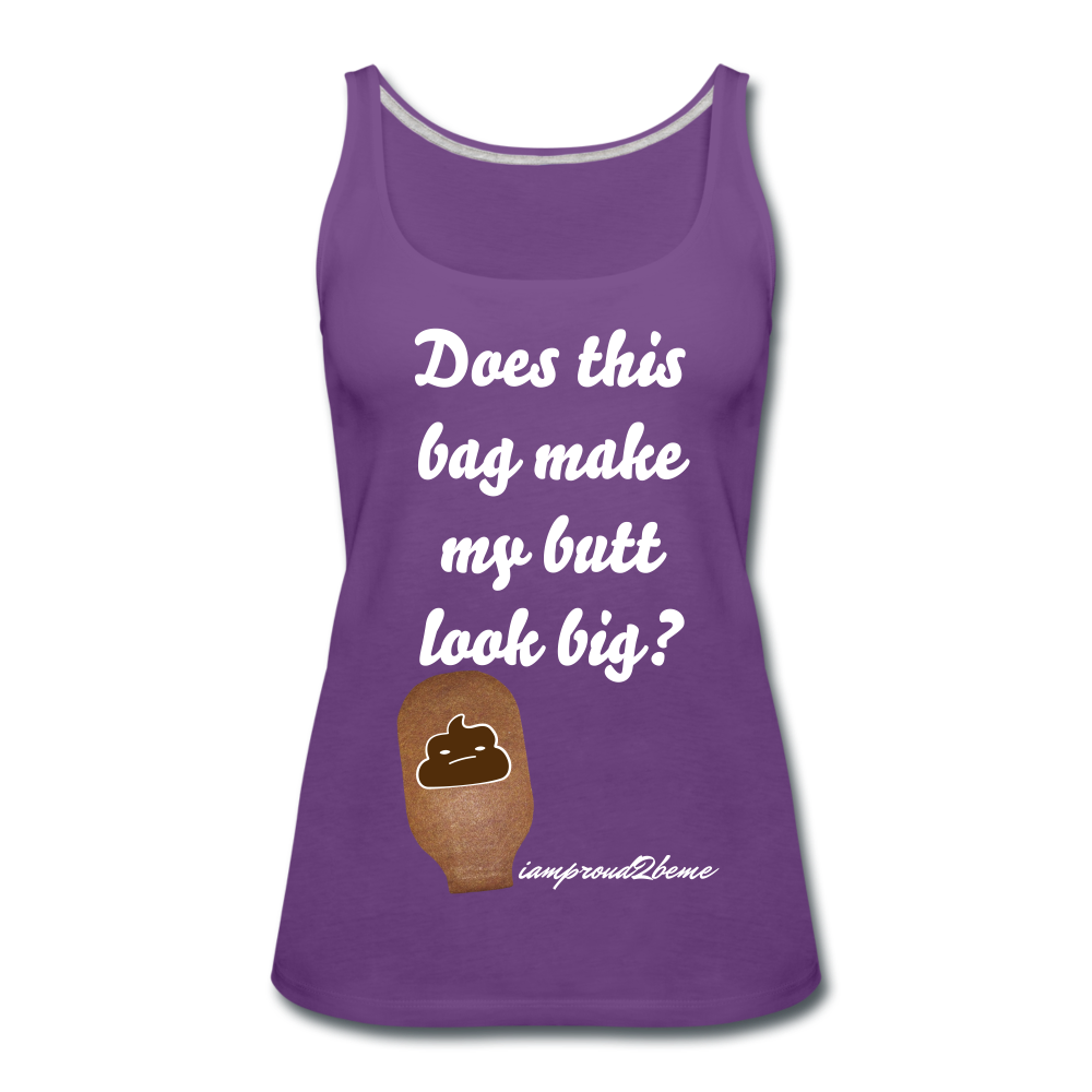 OSTOMY BAG POOP EMOJI Premium Tank Top (Adult) - purple