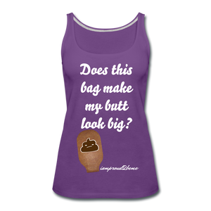OSTOMY BAG POOP EMOJI Premium Tank Top (Adult) - purple