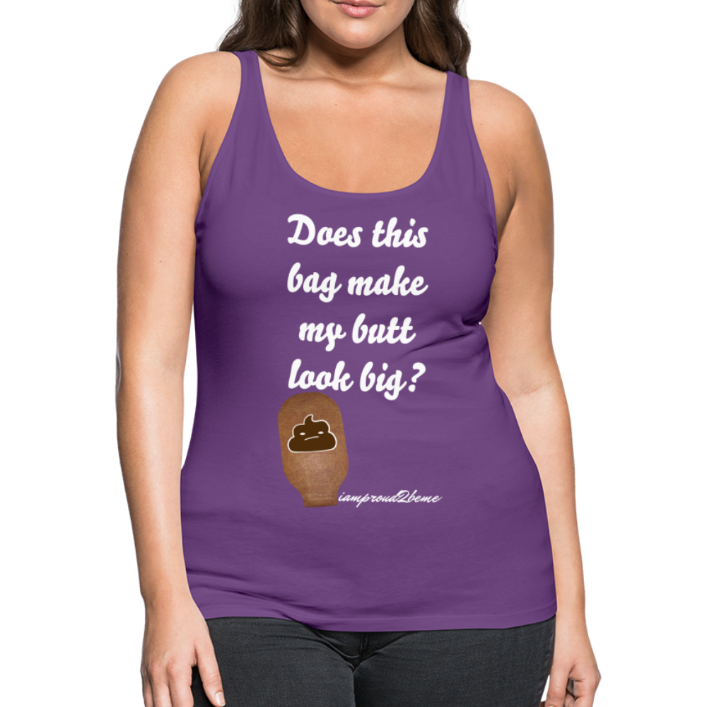 OSTOMY BAG POOP EMOJI Premium Tank Top (Adult) - purple