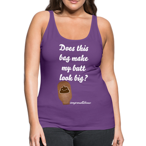 OSTOMY BAG POOP EMOJI Premium Tank Top (Adult) - purple