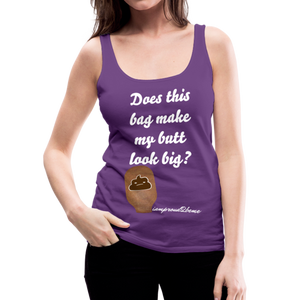 OSTOMY BAG POOP EMOJI Premium Tank Top (Adult) - purple