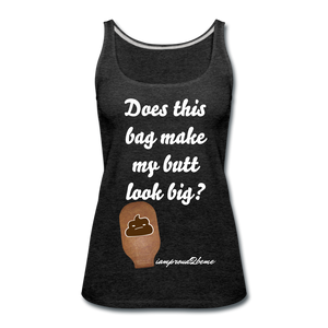 OSTOMY BAG POOP EMOJI Premium Tank Top (Adult) - charcoal gray