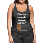 OSTOMY BAG POOP EMOJI Premium Tank Top (Adult) - charcoal gray