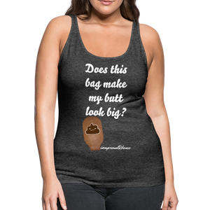 OSTOMY BAG POOP EMOJI Premium Tank Top (Adult) - charcoal gray