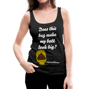 OSTOMY BAG POOP EMOJI  Premium Tank Top (Adult) - black