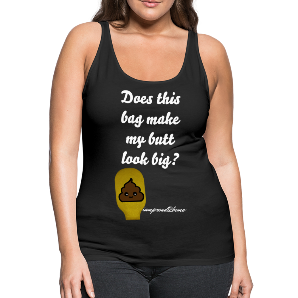 OSTOMY BAG POOP EMOJI  Premium Tank Top (Adult) - black