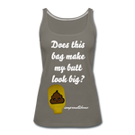 OSTOMY BAG POOP EMOJI  Premium Tank Top (Adult) - asphalt gray