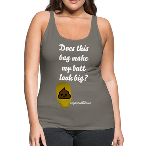 OSTOMY BAG POOP EMOJI  Premium Tank Top (Adult) - asphalt gray