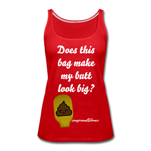 OSTOMY BAG POOP EMOJI  Premium Tank Top (Adult) - red