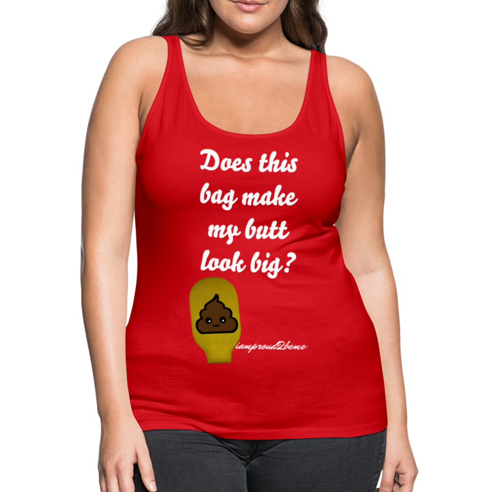 OSTOMY BAG POOP EMOJI  Premium Tank Top (Adult) - red