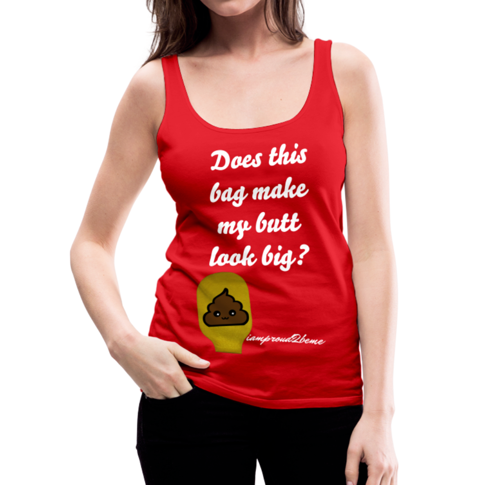 OSTOMY BAG POOP EMOJI  Premium Tank Top (Adult) - red