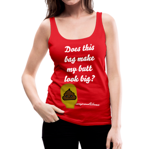 OSTOMY BAG POOP EMOJI  Premium Tank Top (Adult) - red