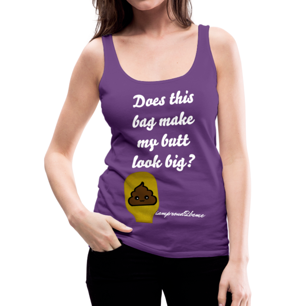 OSTOMY BAG POOP EMOJI  Premium Tank Top (Adult) - purple